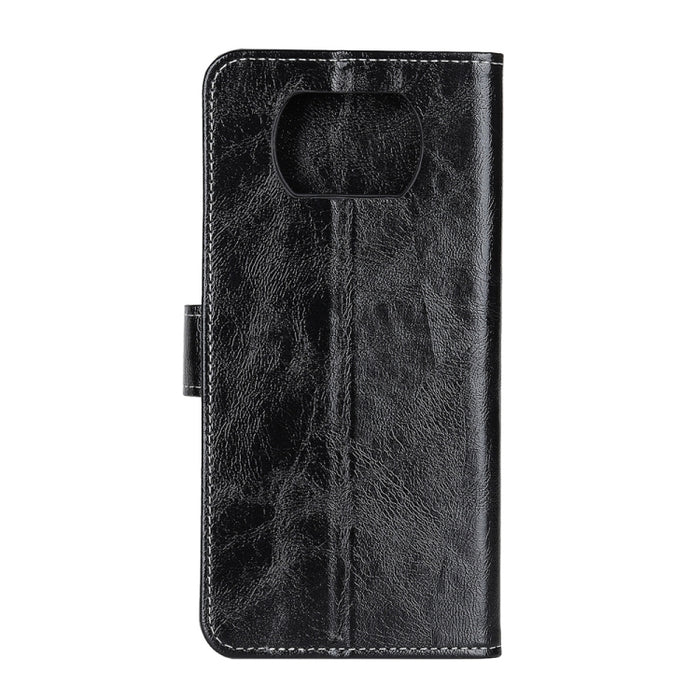Retro Crazy Horse Texture Funda de cuero con tapa horizontal con soporte y ranuras para tarjetas y marco de fotos y billetera, For LG K22, For Wiko View5 / View5 Plus, For Xiaomi POCO X3 NFC