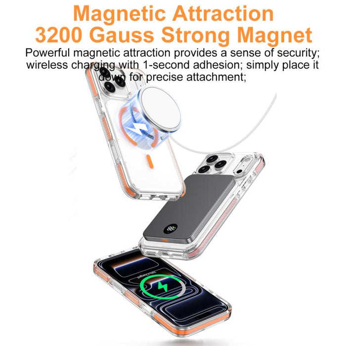 Funda magnética híbrida de PC y TPU Ice Armor para teléfono, For iPhone 17 Pro Max, For iPhone 17 Pro, For iPhone Air