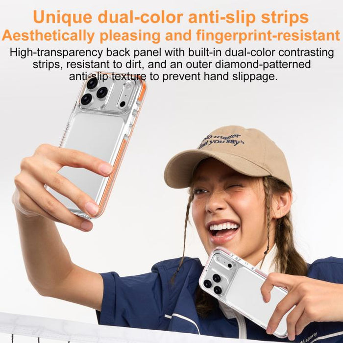 Funda para teléfono Ice Armor híbrida de PC y TPU, For iPhone 17 Pro Max, For iPhone 17 Pro, For iPhone Air