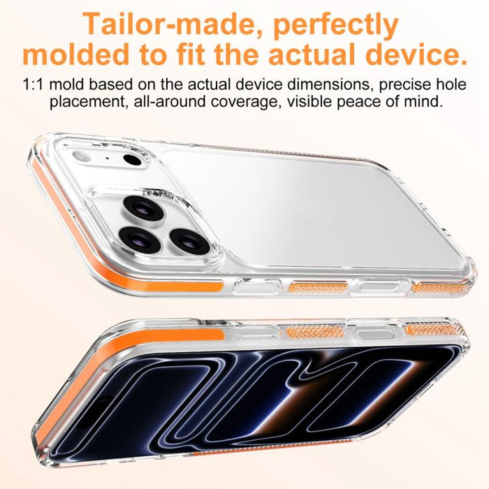 Funda para teléfono Ice Armor híbrida de PC y TPU, For iPhone 17 Pro Max, For iPhone 17 Pro, For iPhone Air