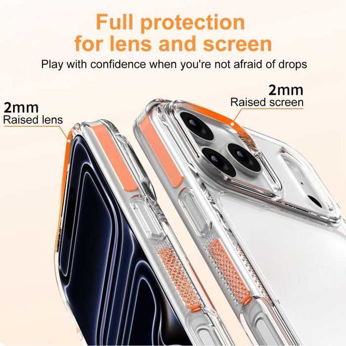 Funda para teléfono Ice Armor híbrida de PC y TPU, For iPhone 17 Pro Max, For iPhone 17 Pro, For iPhone Air