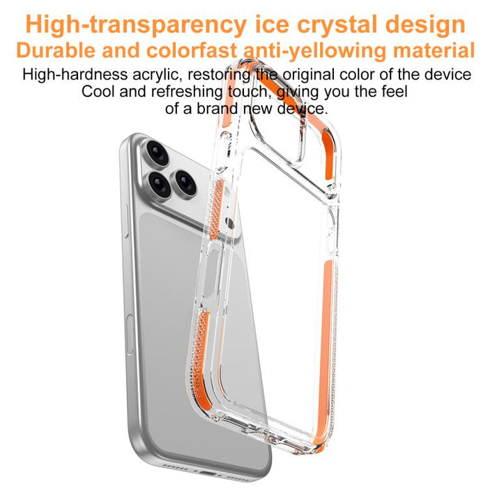 Funda para teléfono Ice Armor híbrida de PC y TPU, For iPhone 17 Pro Max, For iPhone 17 Pro, For iPhone Air