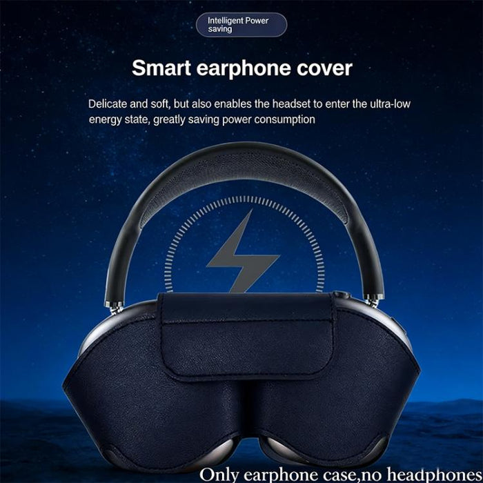Funda protectora para auriculares de cuero sintético vegano con cierre magnético, For AirPods Max