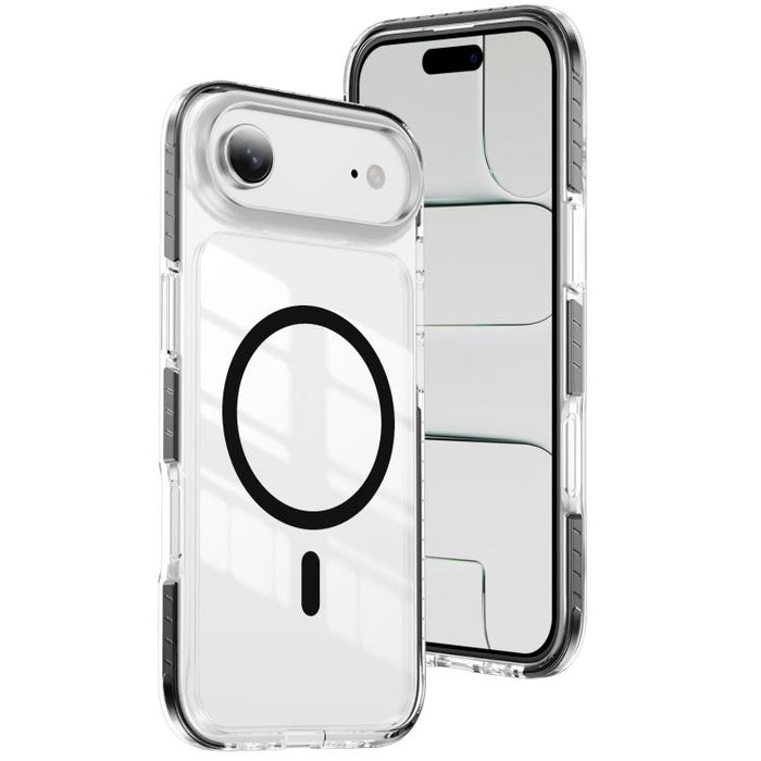 Funda para teléfono híbrida de TPU y acrílico magnético transparente Crystal Shield, For iPhone 17 Pro Max, For iPhone 17 Pro, For iPhone 17, For iPhone Air, For iPhone 16 Pro Max, For iPhone 16 Pro, For iPhone 16 Plus, For iPhone 16                   ...