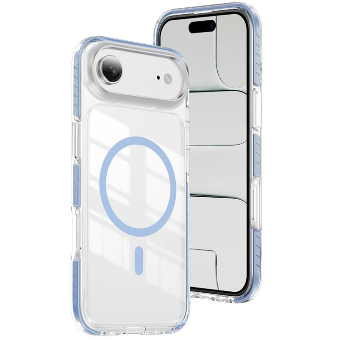 Funda para teléfono híbrida de TPU y acrílico magnético transparente Crystal Shield, For iPhone 17 Pro Max, For iPhone 17 Pro, For iPhone 17, For iPhone Air, For iPhone 16 Pro Max, For iPhone 16 Pro, For iPhone 16 Plus, For iPhone 16                   ...