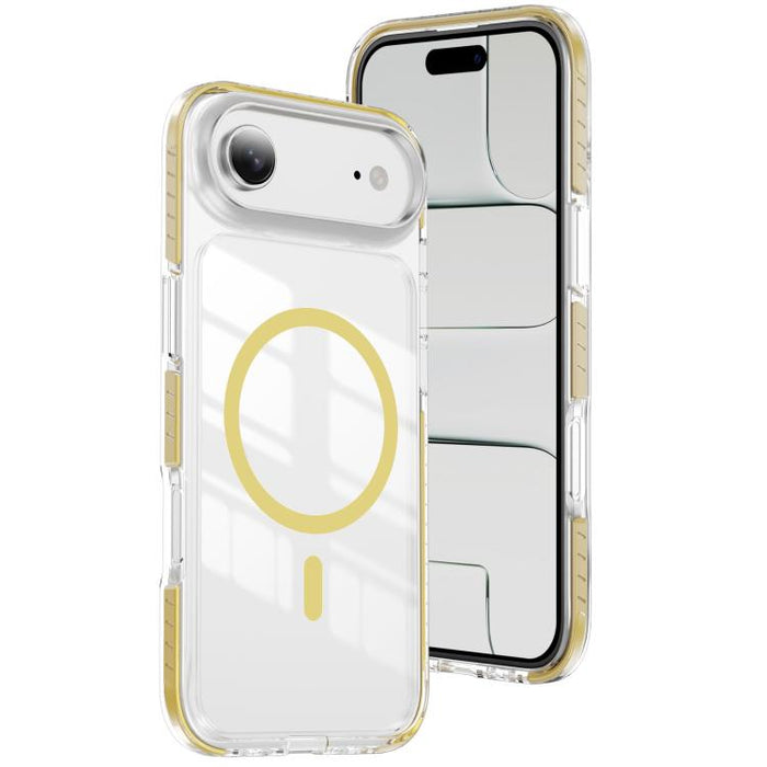 Funda para teléfono híbrida de TPU y acrílico magnético transparente Crystal Shield, For iPhone 17 Pro Max, For iPhone 17 Pro, For iPhone 17, For iPhone Air, For iPhone 16 Pro Max, For iPhone 16 Pro, For iPhone 16 Plus, For iPhone 16                   ...