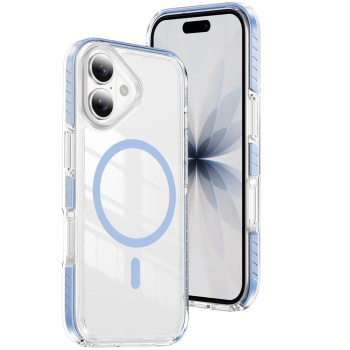 Funda para teléfono híbrida de TPU y acrílico magnético transparente Crystal Shield, For iPhone 17 Pro Max, For iPhone 17 Pro, For iPhone 17, For iPhone Air, For iPhone 16 Pro Max, For iPhone 16 Pro, For iPhone 16 Plus, For iPhone 16                   ...