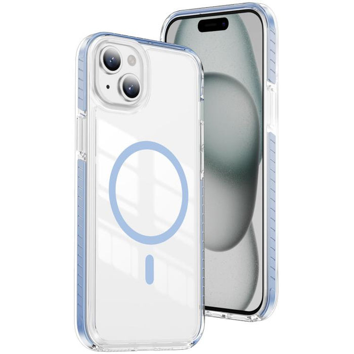 Funda para teléfono híbrida de TPU y acrílico magnético transparente Crystal Shield, For iPhone 14 Plus, For iPhone 14 / 13, For iPhone 14 Pro, For iPhone 14 Pro Max, For iPhone 13 Pro Max, For iPhone 13 Pro, For iPhone 12 / 12 Pro, For iPhone 12 Pro Max