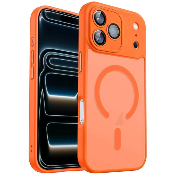Funda magnética esmerilada con textura de piel XDcase con protector de lente, For iPhone 17 Pro Max, For iPhone 17 Pro, For iPhone 17, For iPhone Air