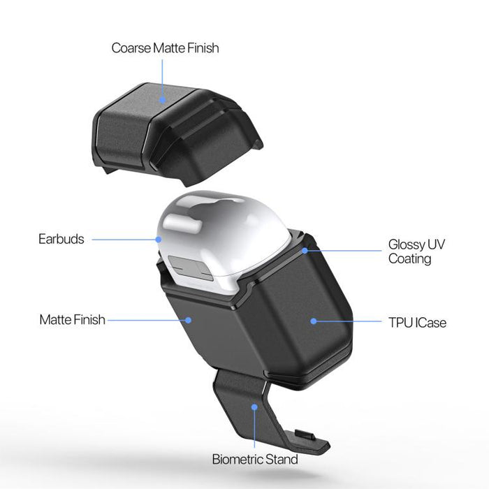 Estuche antideslizante y a prueba de golpes para auriculares DUX DUCIS PECS Series con diseño de cola de cangrejo, For AirPods 4, For AirPods Pro 3, For AirPods Pro 2
