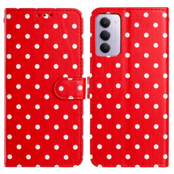 Funda para teléfono de piel vegana con estampado de pequeños puntos, For Redmi Note 15 Pro+ 5G Global 163.3mm, For Redmi Note 15 4G / 5G Global 164mm, For Redmi K90 Pro Max / Poco F8 Ultra, For Redmi K90 / Poco F8 Pro                                   ...