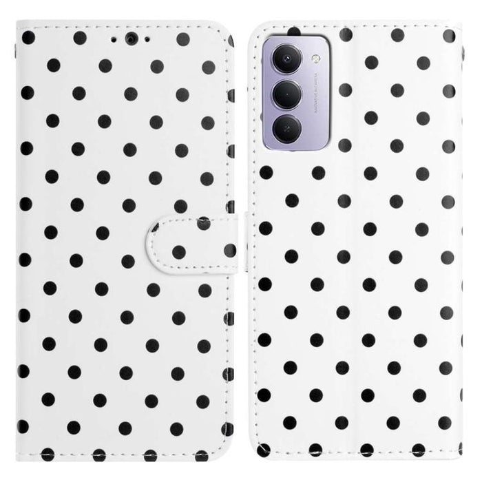 Funda para teléfono de piel vegana con estampado de pequeños puntos, For Redmi Note 15 Pro+ 5G Global 163.3mm, For Redmi Note 15 4G / 5G Global 164mm, For Redmi K90 Pro Max / Poco F8 Ultra, For Redmi K90 / Poco F8 Pro                                   ...