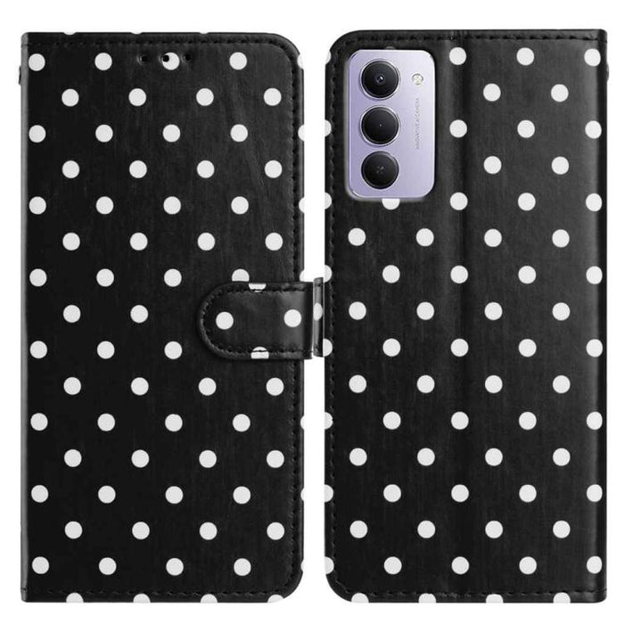 Funda para teléfono de piel vegana con estampado de pequeños puntos, For Redmi Note 15 Pro+ 5G Global 163.3mm, For Redmi Note 15 4G / 5G Global 164mm, For Redmi K90 Pro Max / Poco F8 Ultra, For Redmi K90 / Poco F8 Pro                                   ...