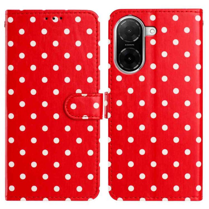 Funda para teléfono de piel vegana con estampado de pequeños puntos, For Redmi Note 15 Pro+ 5G Global 163.3mm, For Redmi Note 15 4G / 5G Global 164mm, For Redmi K90 Pro Max / Poco F8 Ultra, For Redmi K90 / Poco F8 Pro                                   ...