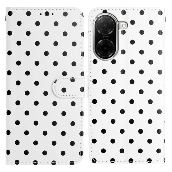 Funda para teléfono de piel vegana con estampado de pequeños puntos, For Redmi Note 15 Pro+ 5G Global 163.3mm, For Redmi Note 15 4G / 5G Global 164mm, For Redmi K90 Pro Max / Poco F8 Ultra, For Redmi K90 / Poco F8 Pro                                   ...