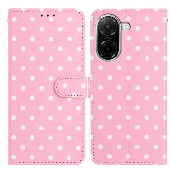 Funda para teléfono de piel vegana con estampado de pequeños puntos, For Redmi Note 15 Pro+ 5G Global 163.3mm, For Redmi Note 15 4G / 5G Global 164mm, For Redmi K90 Pro Max / Poco F8 Ultra, For Redmi K90 / Poco F8 Pro                                   ...
