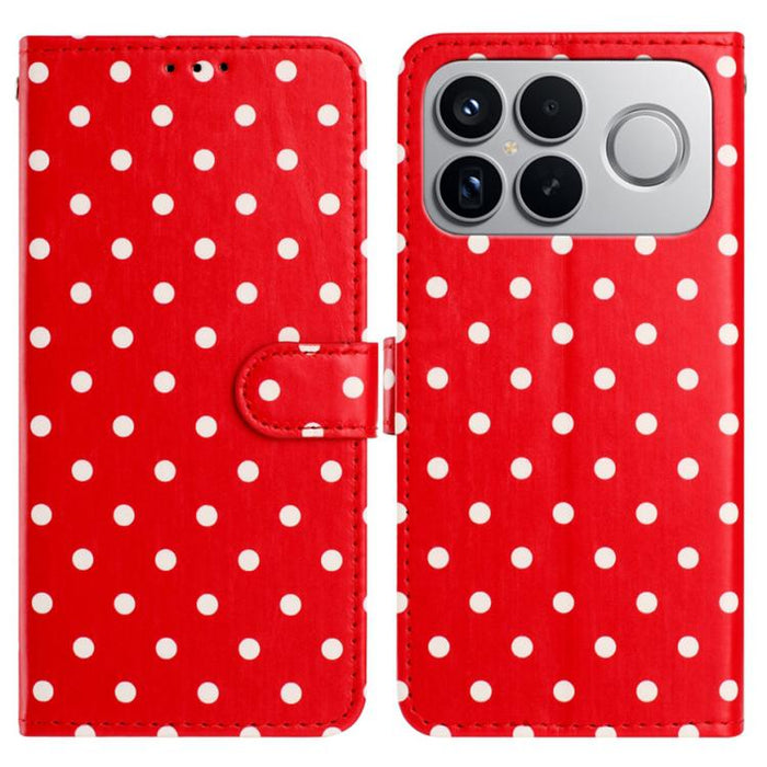 Funda para teléfono de piel vegana con estampado de pequeños puntos, For Redmi Note 15 Pro+ 5G Global 163.3mm, For Redmi Note 15 4G / 5G Global 164mm, For Redmi K90 Pro Max / Poco F8 Ultra, For Redmi K90 / Poco F8 Pro                                   ...