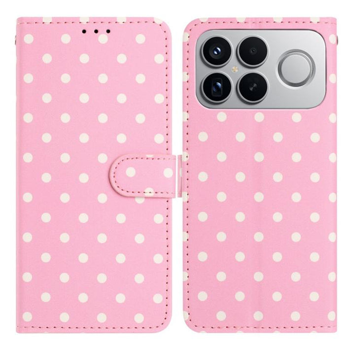 Funda para teléfono de piel vegana con estampado de pequeños puntos, For Redmi Note 15 Pro+ 5G Global 163.3mm, For Redmi Note 15 4G / 5G Global 164mm, For Redmi K90 Pro Max / Poco F8 Ultra, For Redmi K90 / Poco F8 Pro                                   ...