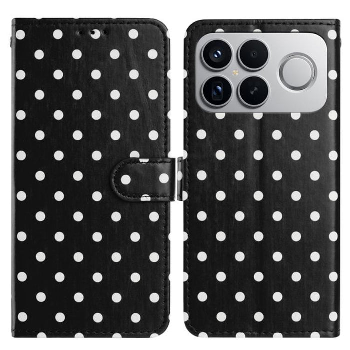 Funda para teléfono de piel vegana con estampado de pequeños puntos, For Redmi Note 15 Pro+ 5G Global 163.3mm, For Redmi Note 15 4G / 5G Global 164mm, For Redmi K90 Pro Max / Poco F8 Ultra, For Redmi K90 / Poco F8 Pro                                   ...