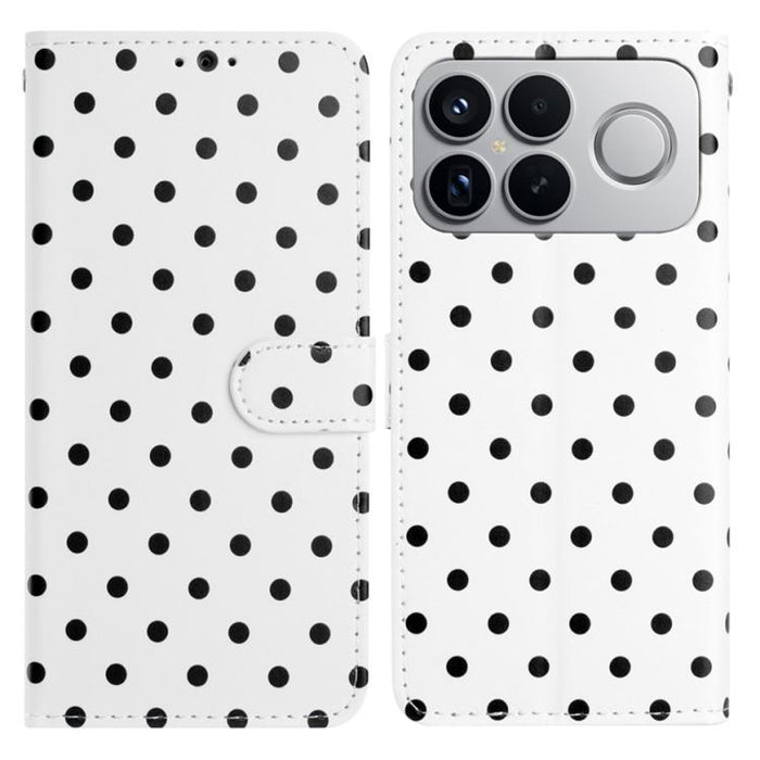 Funda para teléfono de piel vegana con estampado de pequeños puntos, For Redmi Note 15 Pro+ 5G Global 163.3mm, For Redmi Note 15 4G / 5G Global 164mm, For Redmi K90 Pro Max / Poco F8 Ultra, For Redmi K90 / Poco F8 Pro                                   ...