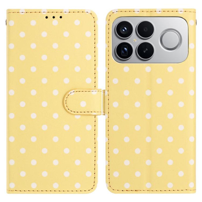 Funda para teléfono de piel vegana con estampado de pequeños puntos, For Redmi Note 15 Pro+ 5G Global 163.3mm, For Redmi Note 15 4G / 5G Global 164mm, For Redmi K90 Pro Max / Poco F8 Ultra, For Redmi K90 / Poco F8 Pro                                   ...