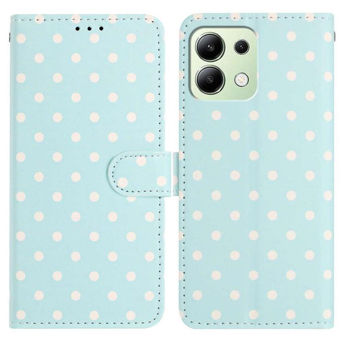 Funda para teléfono de piel vegana con estampado de pequeños puntos, For Redmi Note 14 5G, For Redmi Note 14 Pro+ 5G / 14 Pro 5G, For Redmi Note 13 4G, For Redmi 13C 4G / 5G / Poco C65