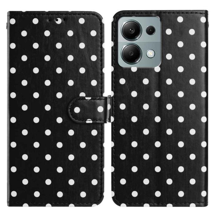 Funda para teléfono de piel vegana con estampado de pequeños puntos, For Redmi Note 15 Pro+ 5G Global 163.3mm, For Redmi Note 15 4G / 5G Global 164mm, For Redmi K90 Pro Max / Poco F8 Ultra, For Redmi K90 / Poco F8 Pro                                   ...