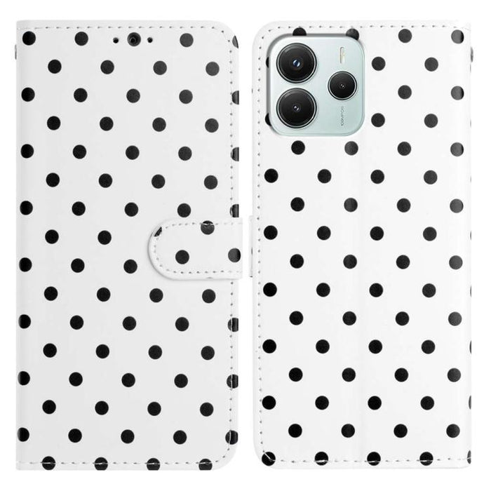 Funda para teléfono de piel vegana con estampado de pequeños puntos, For Redmi Note 15 Pro+ 5G Global 163.3mm, For Redmi Note 15 4G / 5G Global 164mm, For Redmi K90 Pro Max / Poco F8 Ultra, For Redmi K90 / Poco F8 Pro                                   ...