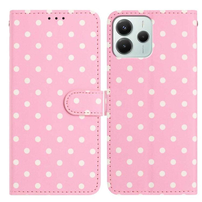 Funda para teléfono de piel vegana con estampado de pequeños puntos, For Redmi Note 15 Pro+ 5G Global 163.3mm, For Redmi Note 15 4G / 5G Global 164mm, For Redmi K90 Pro Max / Poco F8 Ultra, For Redmi K90 / Poco F8 Pro                                   ...
