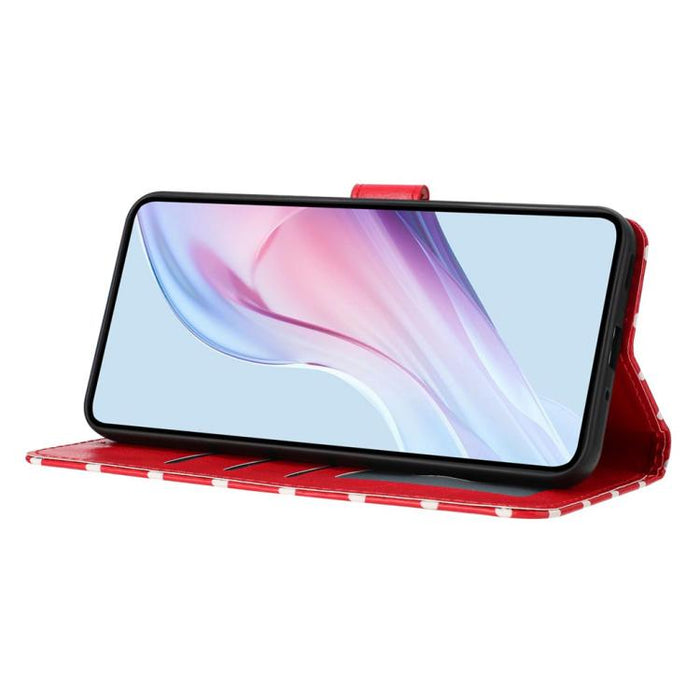 Funda para teléfono de piel vegana con estampado de pequeños puntos, For Redmi Note 14 5G, For Redmi Note 14 Pro+ 5G / 14 Pro 5G, For Redmi Note 13 4G, For Redmi 13C 4G / 5G / Poco C65
