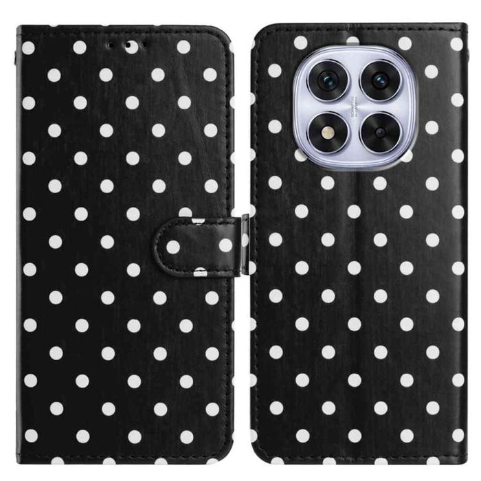 Funda para teléfono de piel vegana con estampado de pequeños puntos, For Redmi Note 15 Pro+ 5G Global 163.3mm, For Redmi Note 15 4G / 5G Global 164mm, For Redmi K90 Pro Max / Poco F8 Ultra, For Redmi K90 / Poco F8 Pro                                   ...
