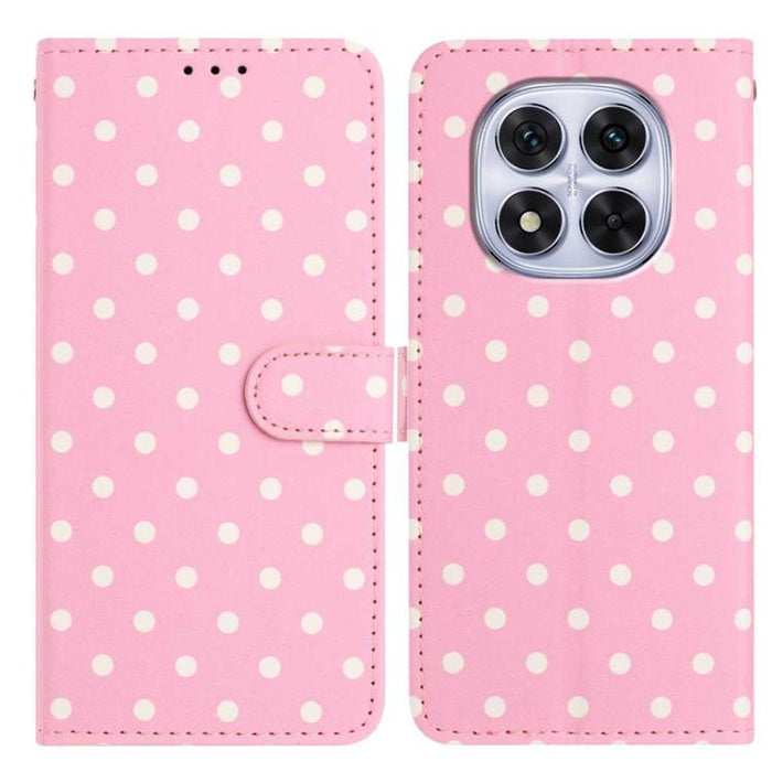 Funda para teléfono de piel vegana con estampado de pequeños puntos, For Redmi Note 14 5G, For Redmi Note 14 Pro+ 5G / 14 Pro 5G, For Redmi Note 13 4G, For Redmi 13C 4G / 5G / Poco C65