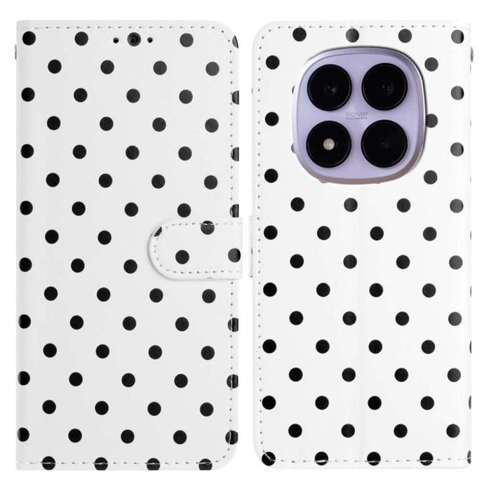 Funda para teléfono de piel vegana con estampado de pequeños puntos, For Redmi Note 15 Pro+ 5G Global 163.3mm, For Redmi Note 15 4G / 5G Global 164mm, For Redmi K90 Pro Max / Poco F8 Ultra, For Redmi K90 / Poco F8 Pro                                   ...
