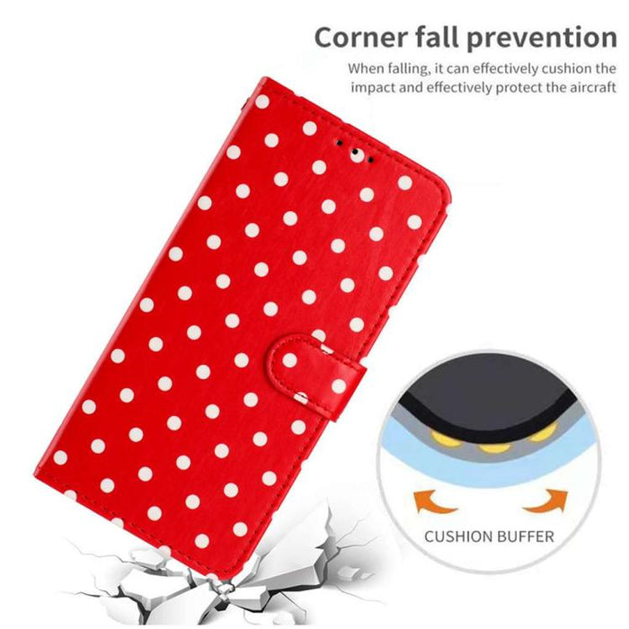 Funda para teléfono de piel vegana con estampado de pequeños puntos, For Redmi Note 15 Pro+ 5G Global 163.3mm, For Redmi Note 15 4G / 5G Global 164mm, For Redmi K90 Pro Max / Poco F8 Ultra, For Redmi K90 / Poco F8 Pro                                   ...