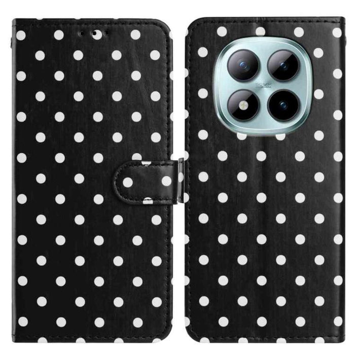 Funda para teléfono de piel vegana con estampado de pequeños puntos, For Redmi Note 15 Pro+ 5G Global 163.3mm, For Redmi Note 15 4G / 5G Global 164mm, For Redmi K90 Pro Max / Poco F8 Ultra, For Redmi K90 / Poco F8 Pro                                   ...