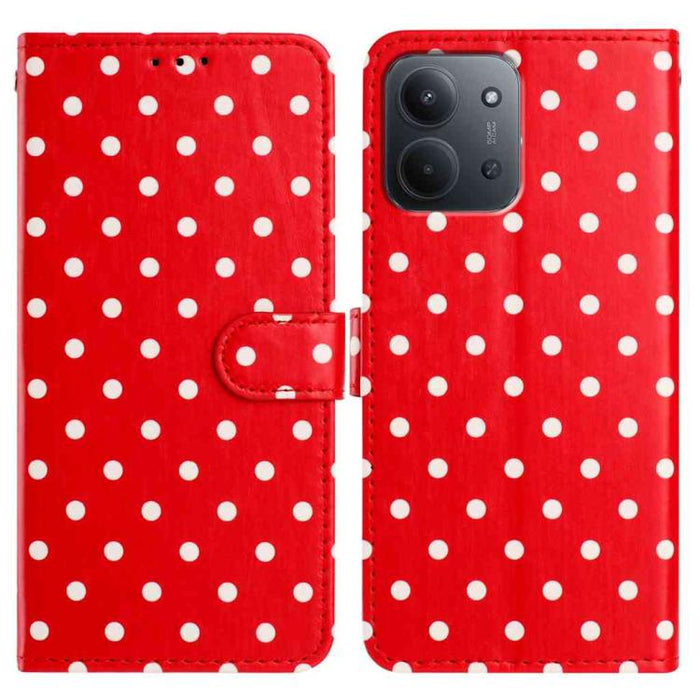 Funda para teléfono de piel vegana con estampado de pequeños puntos, For Redmi Note 15 Pro+ 5G Global 163.3mm, For Redmi Note 15 4G / 5G Global 164mm, For Redmi K90 Pro Max / Poco F8 Ultra, For Redmi K90 / Poco F8 Pro                                   ...