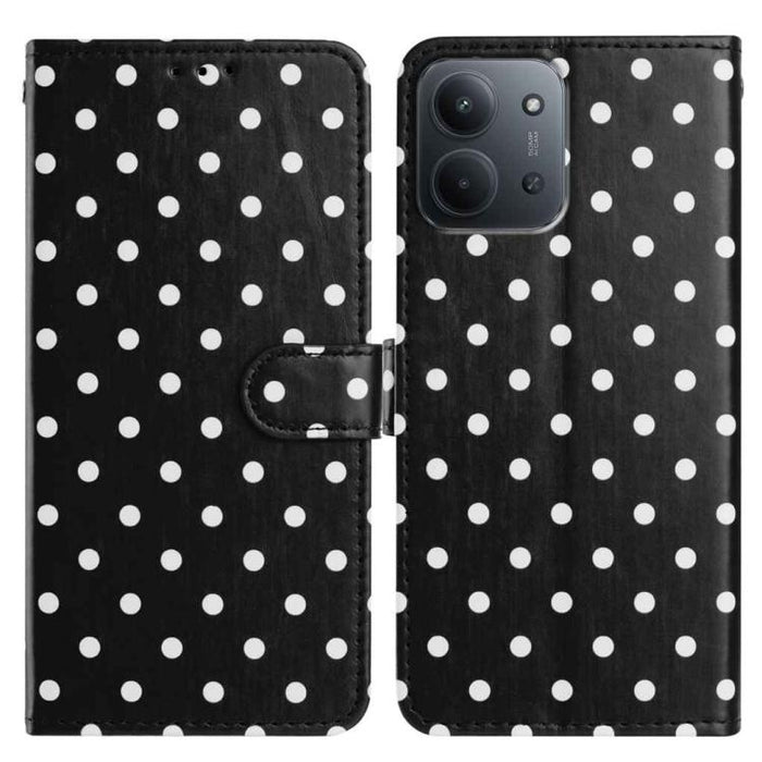 Funda para teléfono de piel vegana con estampado de pequeños puntos, For Redmi Note 15 Pro+ 5G Global 163.3mm, For Redmi Note 15 4G / 5G Global 164mm, For Redmi K90 Pro Max / Poco F8 Ultra, For Redmi K90 / Poco F8 Pro                                   ...