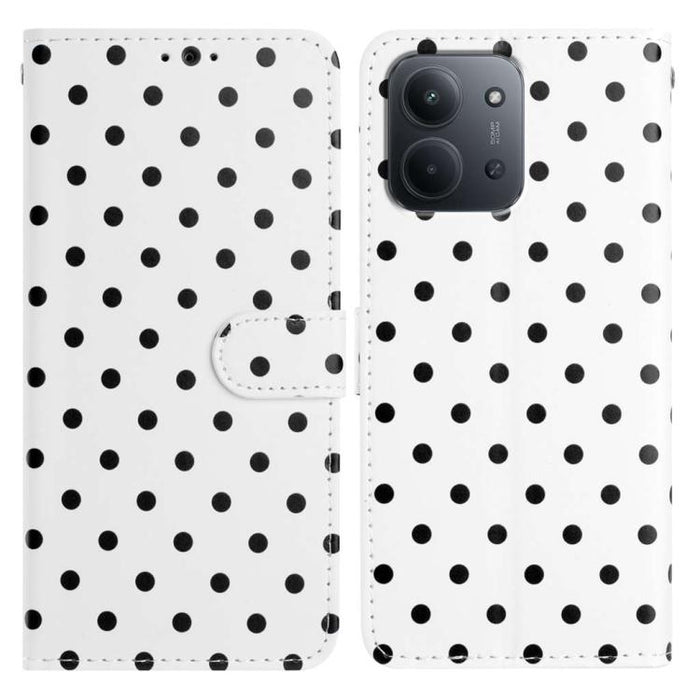 Funda para teléfono de piel vegana con estampado de pequeños puntos, For Redmi Note 15 Pro+ 5G Global 163.3mm, For Redmi Note 15 4G / 5G Global 164mm, For Redmi K90 Pro Max / Poco F8 Ultra, For Redmi K90 / Poco F8 Pro                                   ...