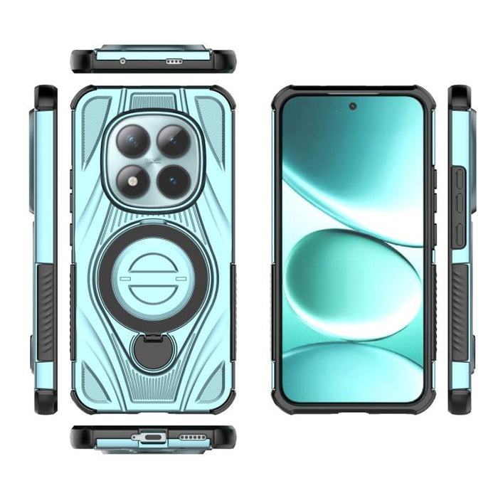 Funda magnética para teléfono con soporte pivotante metálico Star Ring, For Redmi Note 15 Pro+ 5G Global 163.3mm, For Redmi Note 15 5G / 4G Global 164mm, For Redmi Note 15 Pro 5G Global 163.6mm