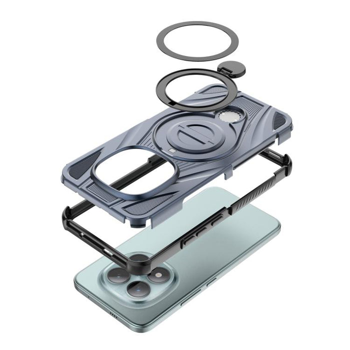 Funda magnética para teléfono con soporte pivotante metálico Star Ring, For Redmi Note 15 Pro+ 5G Global 163.3mm, For Redmi Note 15 5G / 4G Global 164mm, For Redmi Note 15 Pro 5G Global 163.6mm