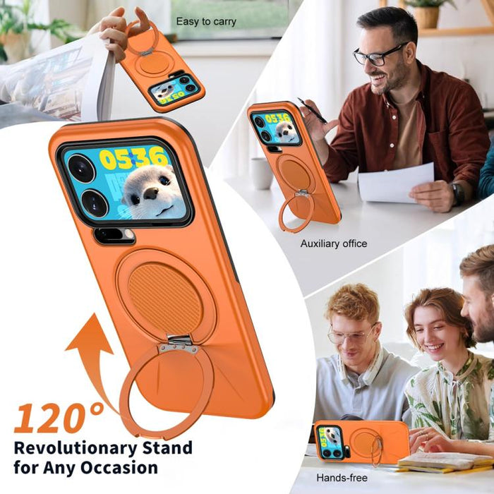 Funda híbrida de TPU y PC con soporte giratorio de metal y MagSafe, For Xiaomi 17 Pro Max, For Xiaomi 17, For Xiaomi 15T Pro 5G, For Xiaomi 15T 5G, For Xiaomi 14T Pro, For Xiaomi 14T