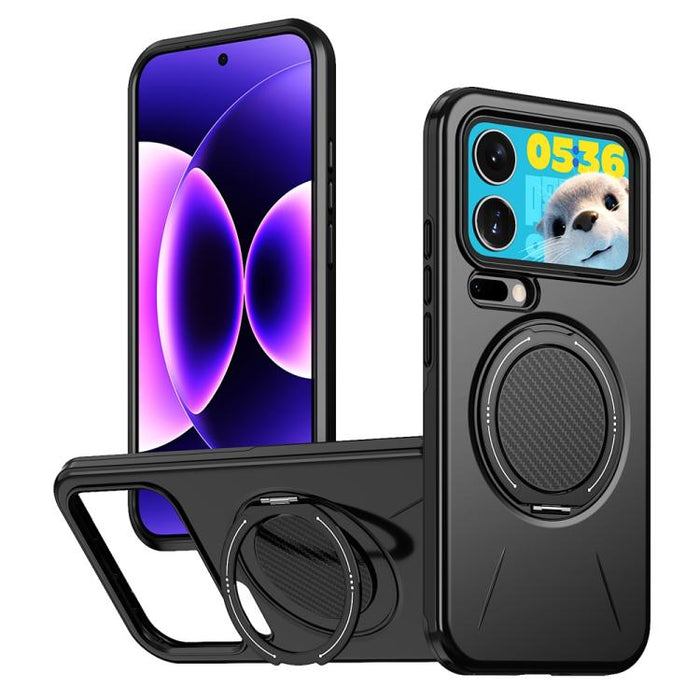 Funda híbrida de TPU y PC con soporte giratorio de metal y MagSafe, For Xiaomi 17 Pro Max, For Xiaomi 17, For Xiaomi 15T Pro 5G, For Xiaomi 15T 5G, For Xiaomi 14T Pro, For Xiaomi 14T