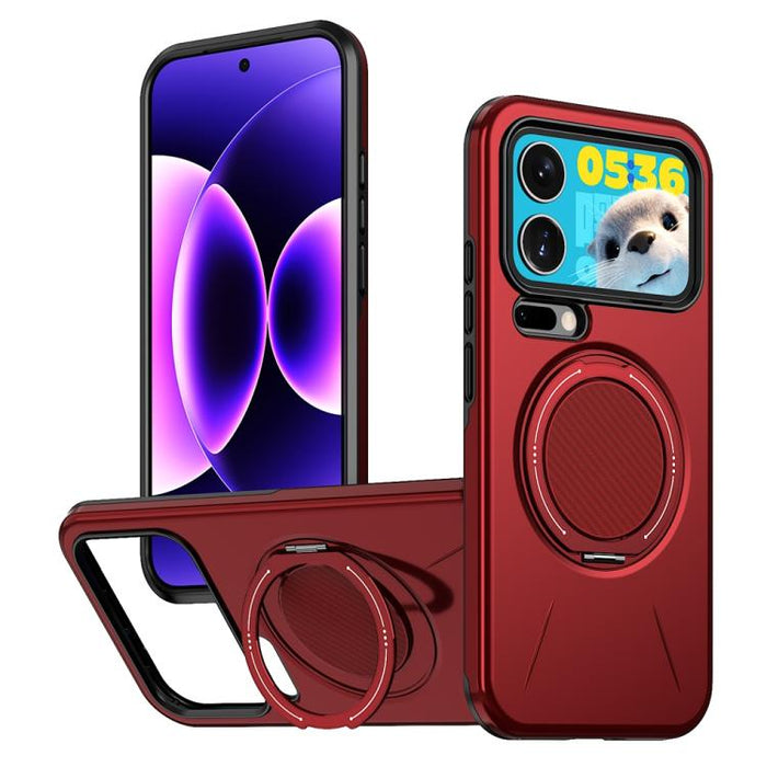 Funda híbrida de TPU y PC con soporte giratorio de metal y MagSafe, For Xiaomi 17 Pro Max, For Xiaomi 17, For Xiaomi 15T Pro 5G, For Xiaomi 15T 5G, For Xiaomi 14T Pro, For Xiaomi 14T