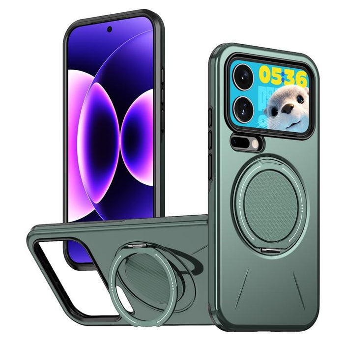 Funda híbrida de TPU y PC con soporte giratorio de metal y MagSafe, For Xiaomi 17 Pro Max, For Xiaomi 17, For Xiaomi 15T Pro 5G, For Xiaomi 15T 5G, For Xiaomi 14T Pro, For Xiaomi 14T