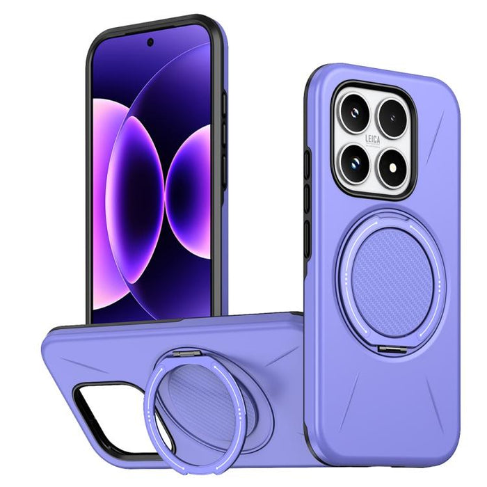 Funda híbrida de TPU y PC con soporte giratorio de metal y MagSafe, For Xiaomi 17 Pro Max, For Xiaomi 17, For Xiaomi 15T Pro 5G, For Xiaomi 15T 5G, For Xiaomi 14T Pro, For Xiaomi 14T