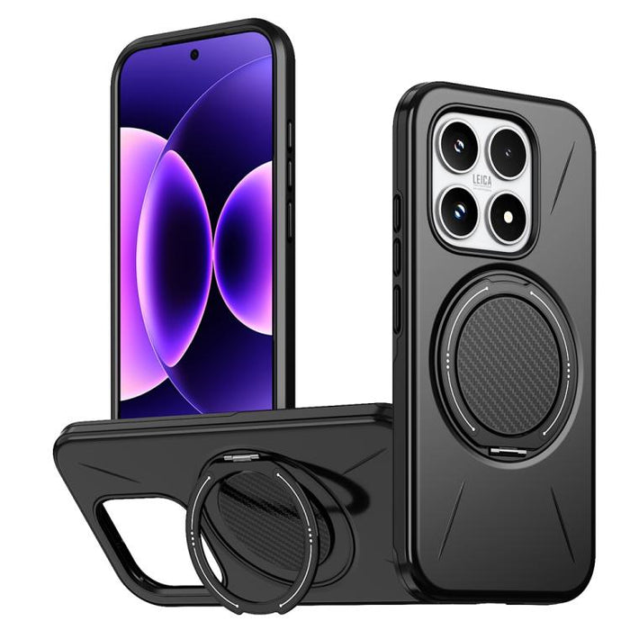 Funda híbrida de TPU y PC con soporte giratorio de metal y MagSafe, For Xiaomi 17 Pro Max, For Xiaomi 17, For Xiaomi 15T Pro 5G, For Xiaomi 15T 5G, For Xiaomi 14T Pro, For Xiaomi 14T
