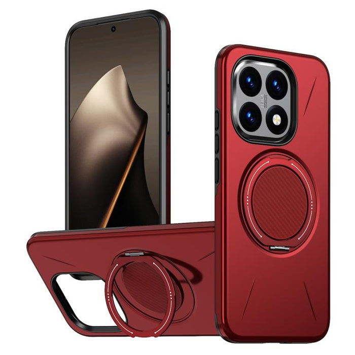 Funda híbrida de TPU y PC con soporte giratorio de metal y MagSafe, For Xiaomi 17 Pro Max, For Xiaomi 17, For Xiaomi 15T Pro 5G, For Xiaomi 15T 5G, For Xiaomi 14T Pro, For Xiaomi 14T