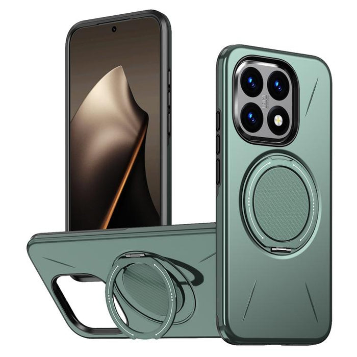Funda híbrida de TPU y PC con soporte giratorio de metal y MagSafe, For Xiaomi 17 Pro Max, For Xiaomi 17, For Xiaomi 15T Pro 5G, For Xiaomi 15T 5G, For Xiaomi 14T Pro, For Xiaomi 14T