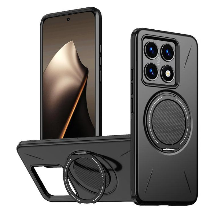 Funda híbrida de TPU y PC con soporte giratorio de metal y MagSafe, For Xiaomi 17 Pro Max, For Xiaomi 17, For Xiaomi 15T Pro 5G, For Xiaomi 15T 5G, For Xiaomi 14T Pro, For Xiaomi 14T