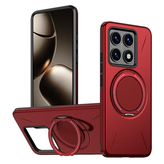 Funda híbrida de TPU y PC con soporte giratorio de metal y MagSafe, For Xiaomi 17 Pro Max, For Xiaomi 17, For Xiaomi 15T Pro 5G, For Xiaomi 15T 5G, For Xiaomi 14T Pro, For Xiaomi 14T